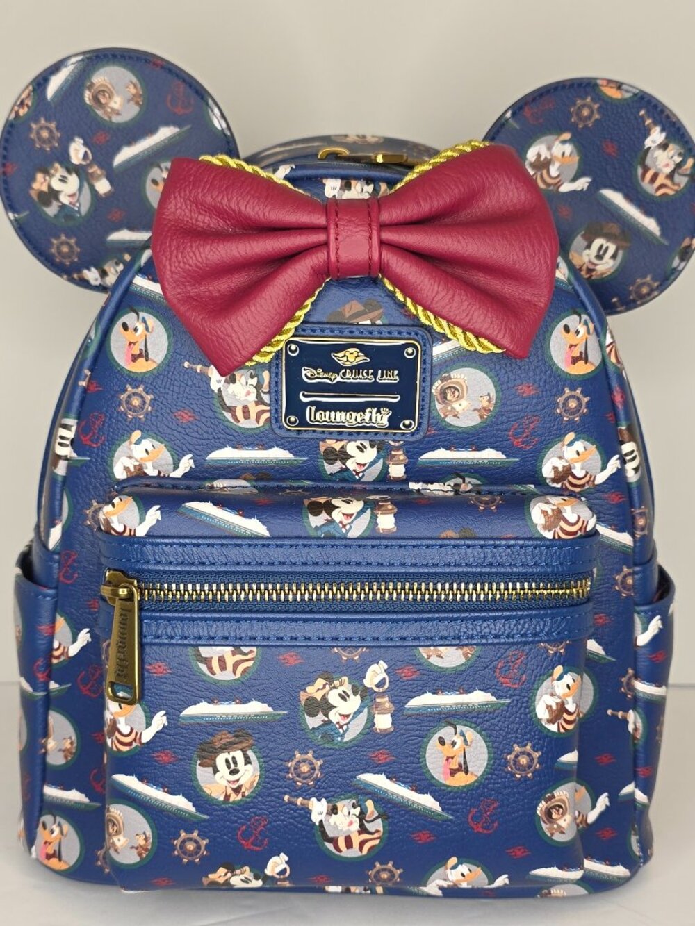 Loungefly Disney Cruise Line Treasure Adventure Mickey Minnie Backpack Bag NWT
